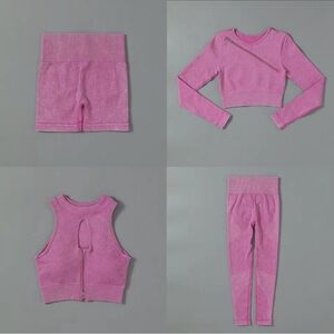 Pink Activewear 4 Piece Set